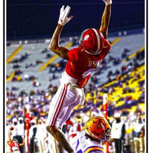 Unstoppable DeVonta Smith catch print by Riggins