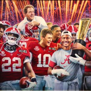 DANIEL MOORE 2020 NATIONAL CHAMP REG EDITION PRINT "Unrivaled"