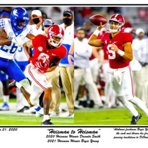 Heisman to Heisman print by Riggins Bryce & DeVonta