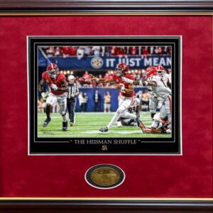 The Heisman Shuffle Bryce Young framed print and coin by Tinney