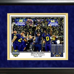 Mission Accomplished 2023 National Championship print Framed