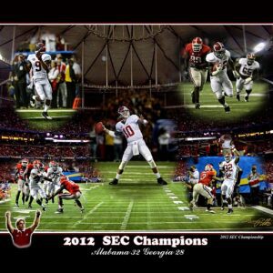"2012 SEC Champions" Pitts print