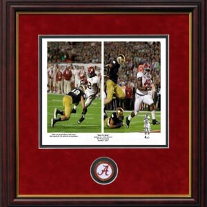 "Back to Back" framed Lacy print with coin