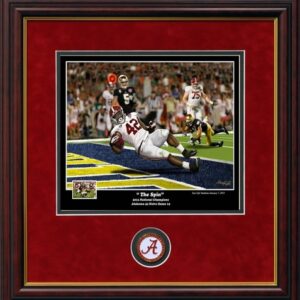 "The Spin" framed print with coin
